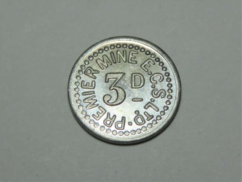 Premier Mine Co. 3d tickey token