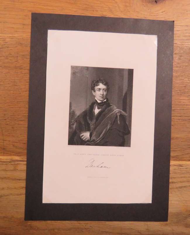 Engraving by J Cochran from a painting by Sir Tho Lawrence of John George Lambton