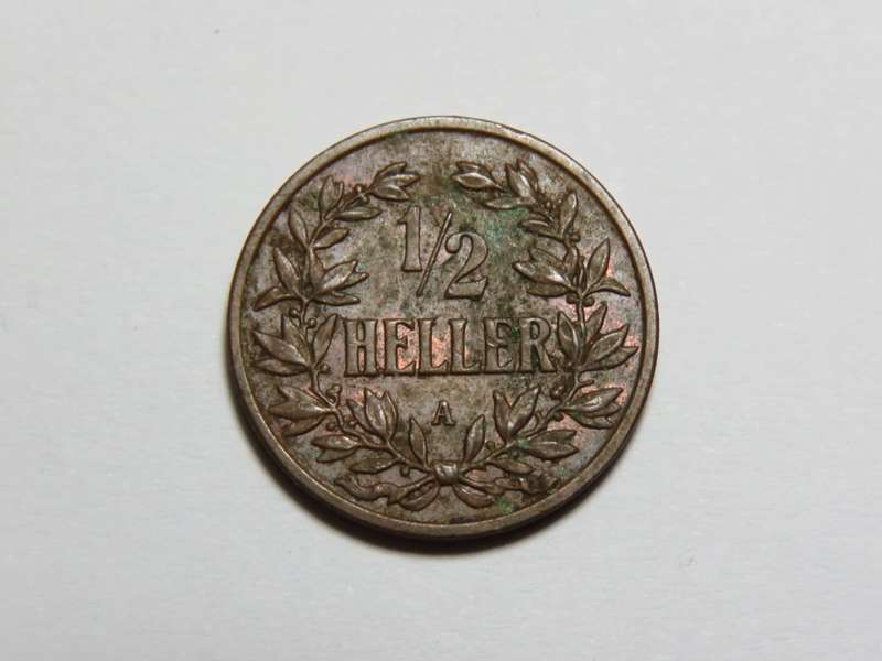 1904 German East Africa 1/2 Heller - AU