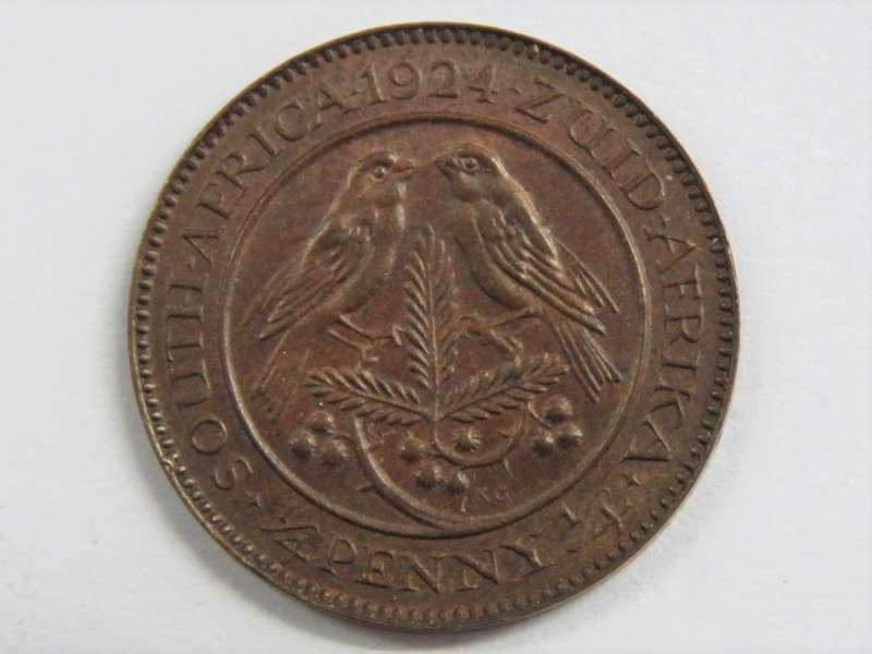1924 SA Union farthing uncirculated ( red )