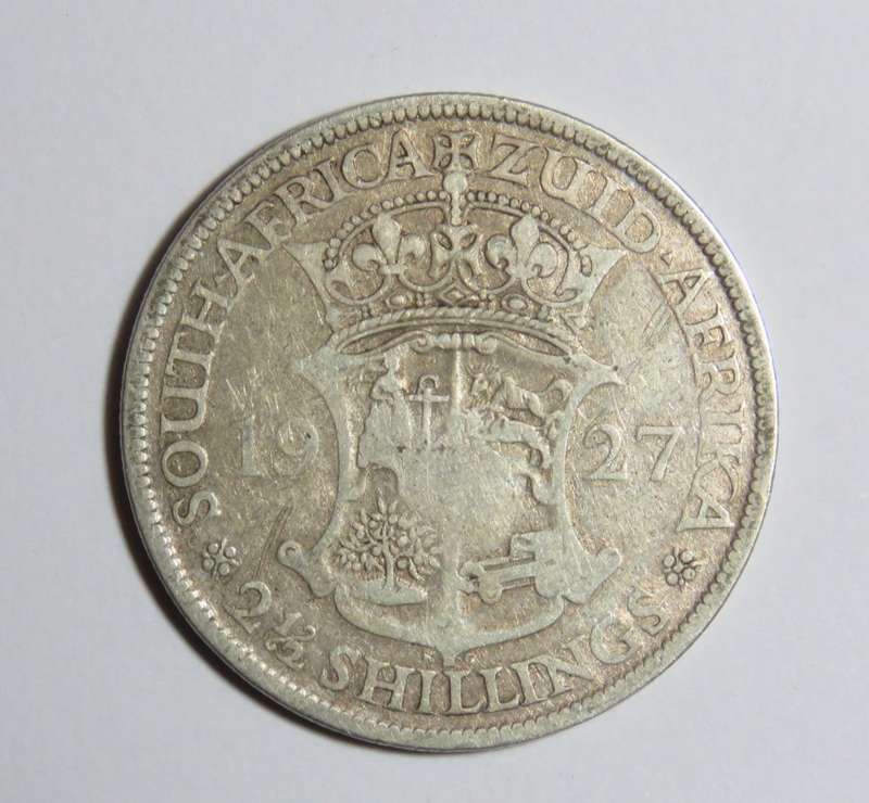 1927 SA Union silver half crown
