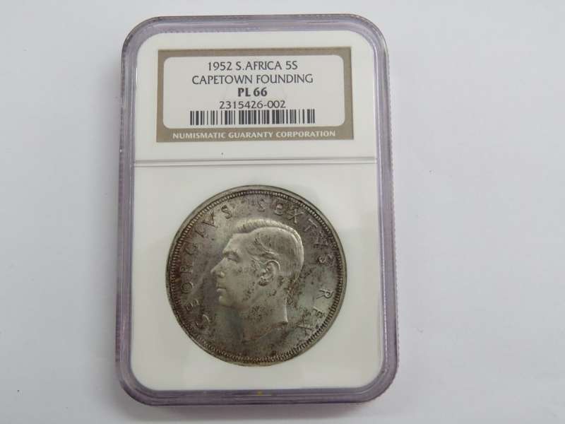 1952 South Africa crown graded PL 66 by NGC