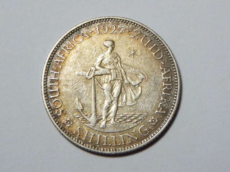 1927 SA Union shilling VF+
