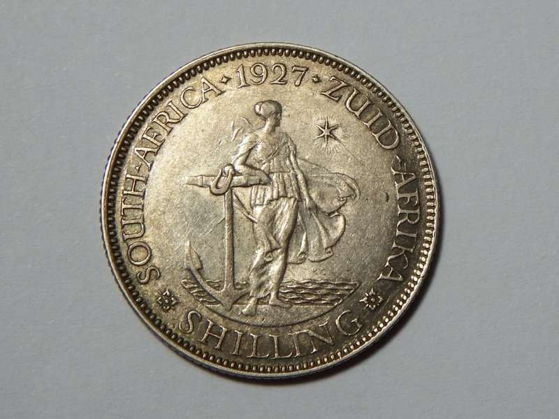 1927 SA Union shilling XF