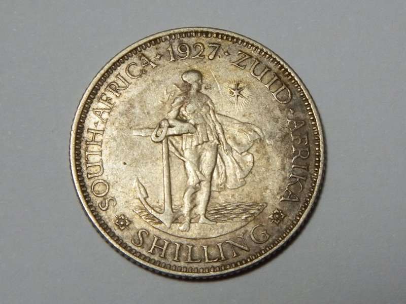 1927 SA Union shilling XF
