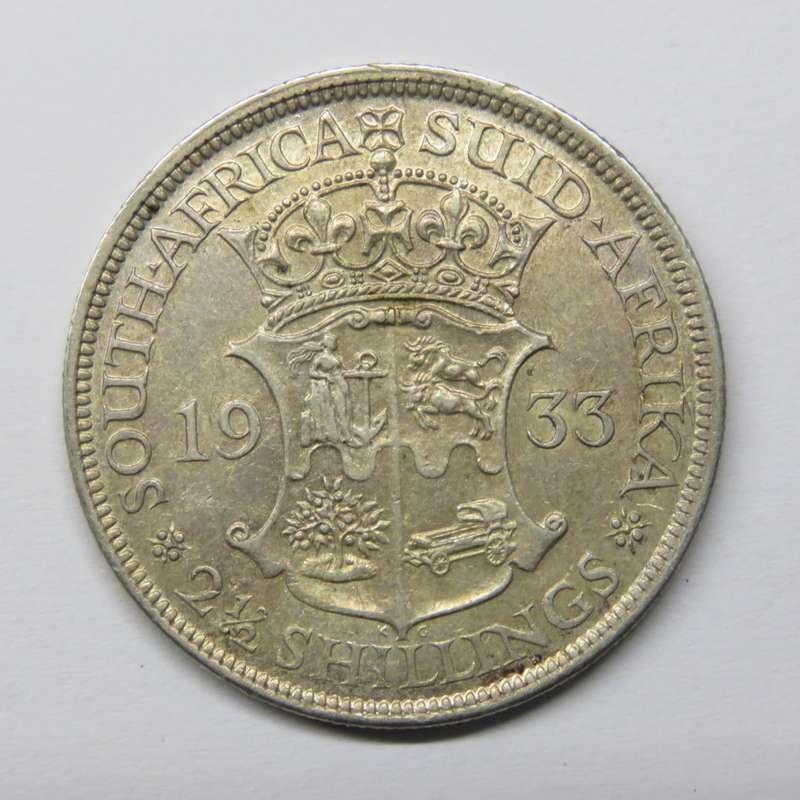 1933 SA Union 2 1/2 shillings - XF or better