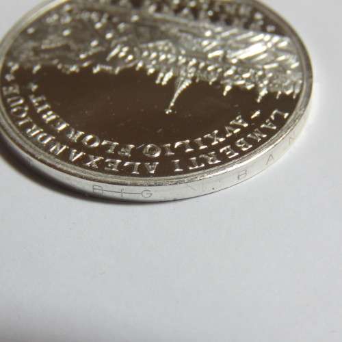 German 1739 City of Freiburg Commemorative 1980 proof silver medallion