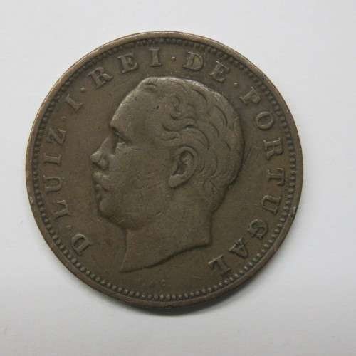 1884 Portugal 20 reis - Bronze - XF