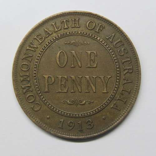 1913 Australia penny - XF