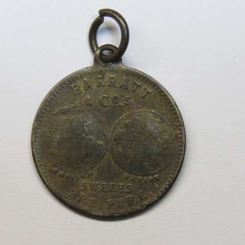 1897 Victoria diamond jubilee medallion - Barratt sweets are pure