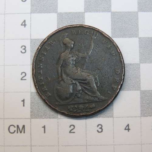1843 Great Britain penny - Colon after REG: VG