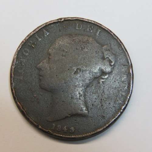 1843 Great Britain penny - Colon after REG: VG