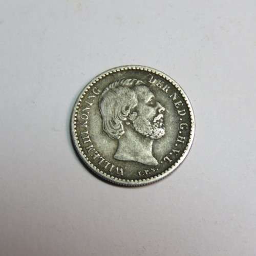 1889 Netherlands Willem 3 ten cents - VF+
