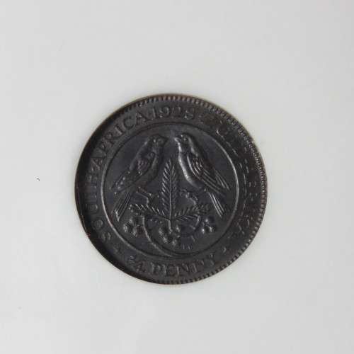 1928 SA Union farthing 1/4d graded MS 63 BN by NGC