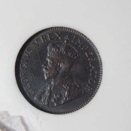 1928 SA Union farthing 1/4d graded MS 63 BN by NGC