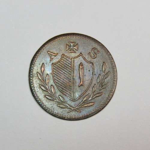 1818 Germany Frankfurt 1/4 Halbag - AU