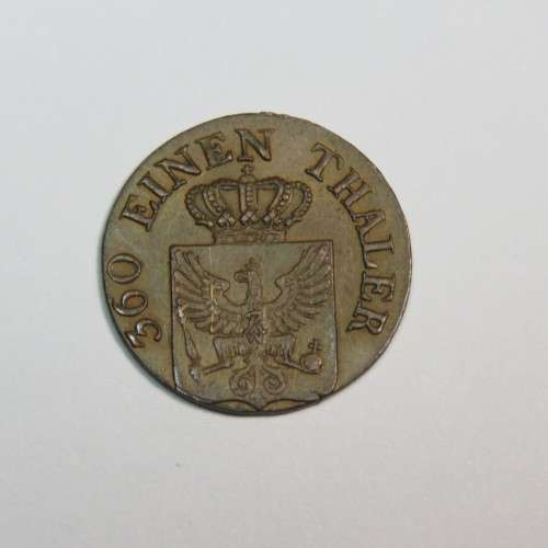 1821 D Germany German States 1 Pfennig