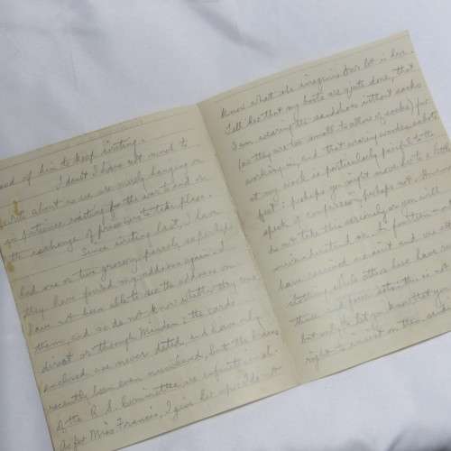 WW1 - POW letter with envelope from AG Mackay to Mrs Mackay - August 1917
