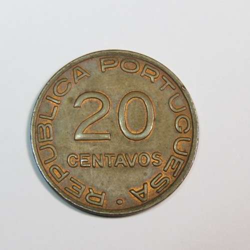 1936 Mozambique 20 Centavos - AU+