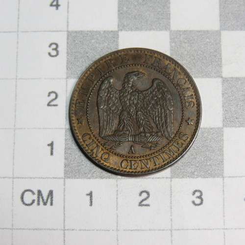 1856 France 5 Centimes - UNC