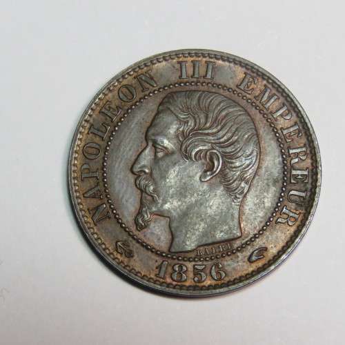 1856 France 5 Centimes - UNC