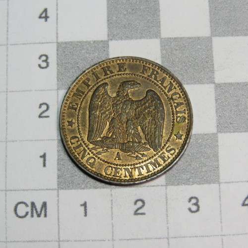 1853 France 5 Centimes - UNC