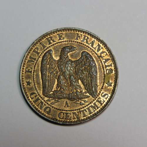 1853 France 5 Centimes - UNC