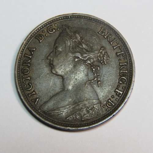 1880 Great Britain Half Penny - XF
