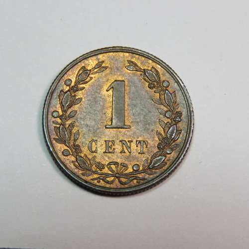 1878 Netherlands 1 cent - UNC