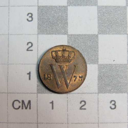 1975 Netherlands copper 1/2 cent - UNC