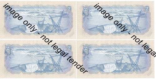 TW de Jongh 2nd Issue 1974 - Lot of 4 x R2 notes with consecutive numbers - UNCIRCULATED