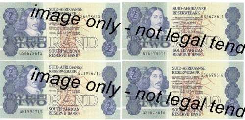 GPC de Kock 3rd Issue 1989 - Lot of 7 UNCIRCULATED notes with consecutive numbers