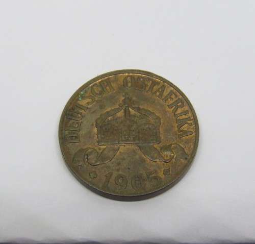 1905J German East Africa 1 Heller - UNC - some marks