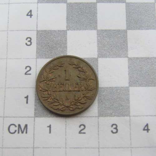 1904 A German East Africa copper 1 Heller -AU