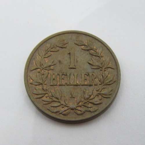 1904 A German East Africa copper 1 Heller -AU