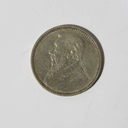 1893 ZAR Kruger 6d sixpence XF+ AU
