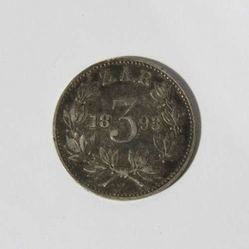 1893 ZAR Kruger 3d tickey XF+