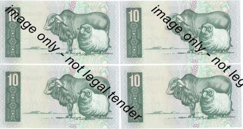 TW de Jongh 4th Issue - Lot of 20 consecutive numbered R10 notes uncirculated C2 / 77