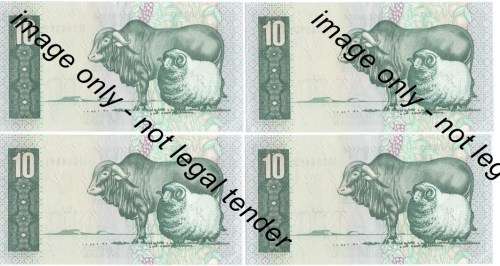 TW de Jongh 4th Issue - Lot of 20 consecutive numbered R10 notes uncirculated C2 / 77