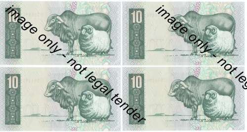 TW de Jongh 4th Issue - Lot of 20 consecutive numbered R10 notes uncirculated C2 / 77