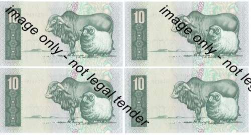 TW de Jongh 4th Issue - Lot of 20 consecutive numbered R10 notes uncirculated C2 / 77