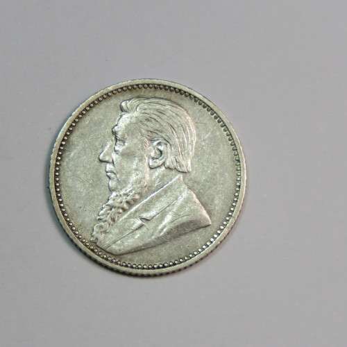 1893 ZAR Kruger 6d sixpence XF