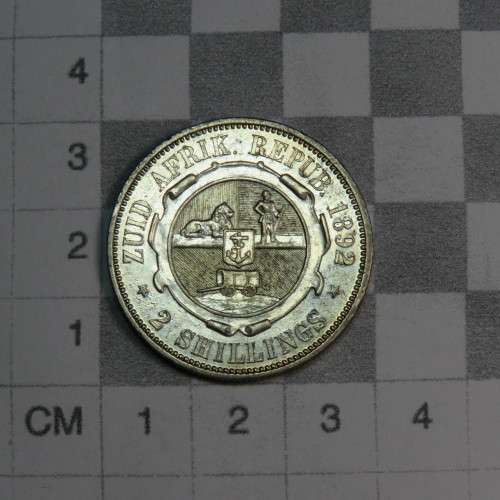 1892 ZAR Kruger two shillings XF+ - High lustre