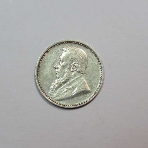 1895 ZAR Kruger 3d tickey XF+ AU
