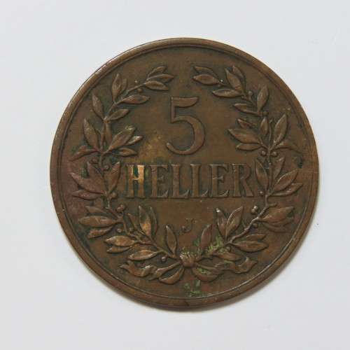 1908 Deutsch Ostafrika - German East Africa 5 heller