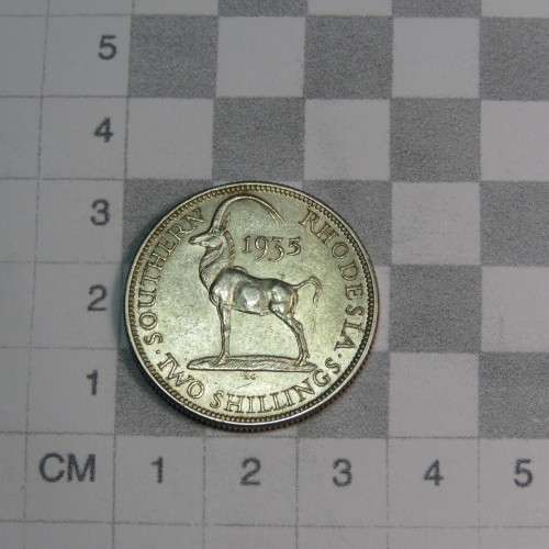 1935 Southern Rhodesia Two Shilling EF