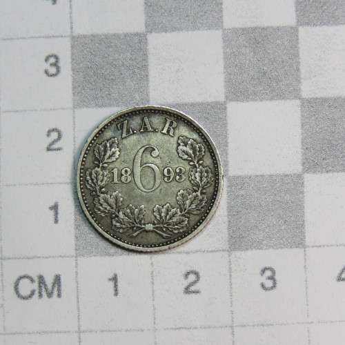 1893 ZAR Kruger 6d in VF+ condition