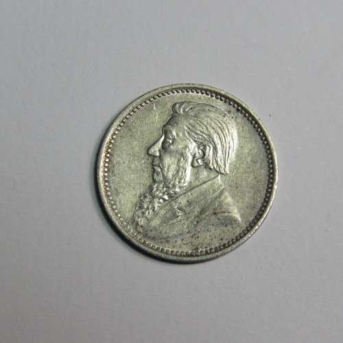 1897 ZAR Kruger 3d tickey AU+