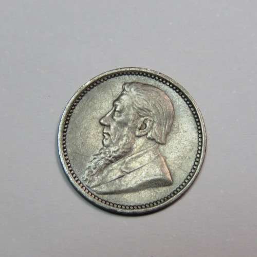 1897 ZAR Kruger 3d tickey EF - toned