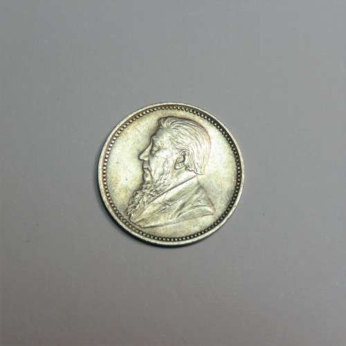 1897 ZAR Kruger 3d tickey AU+